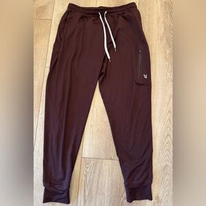 Vuori Men's Dark Maroon Sunday Joggers - Medium